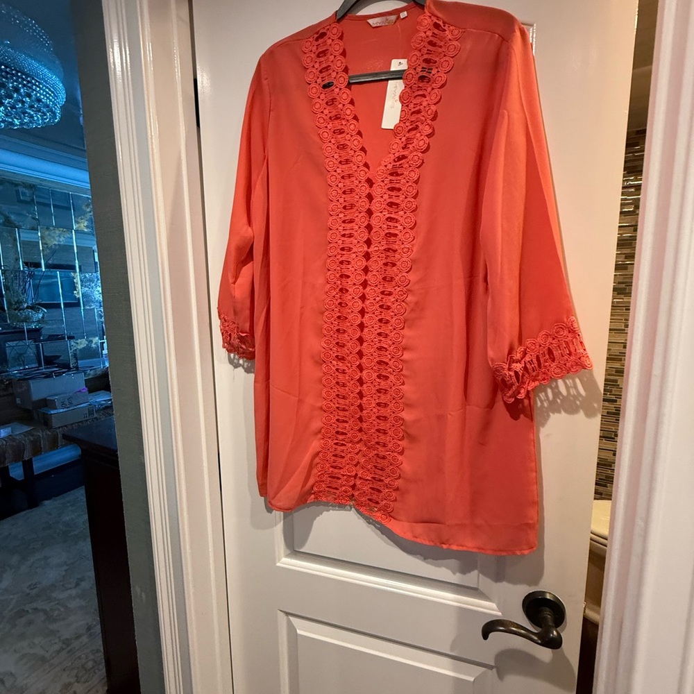 Elegant Coral Swim Coverup